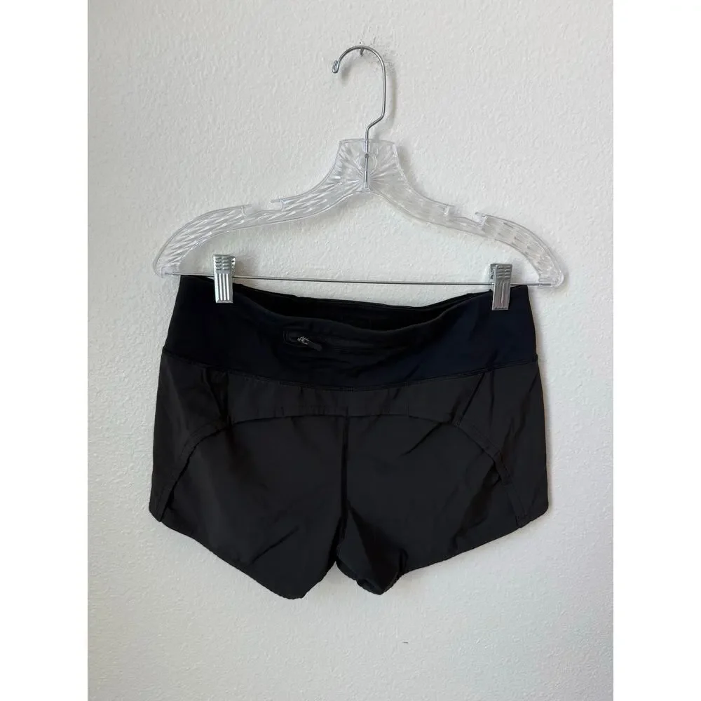 Lululemon Speed Up Lined Shorts 3.5” Inseam Black Size 6